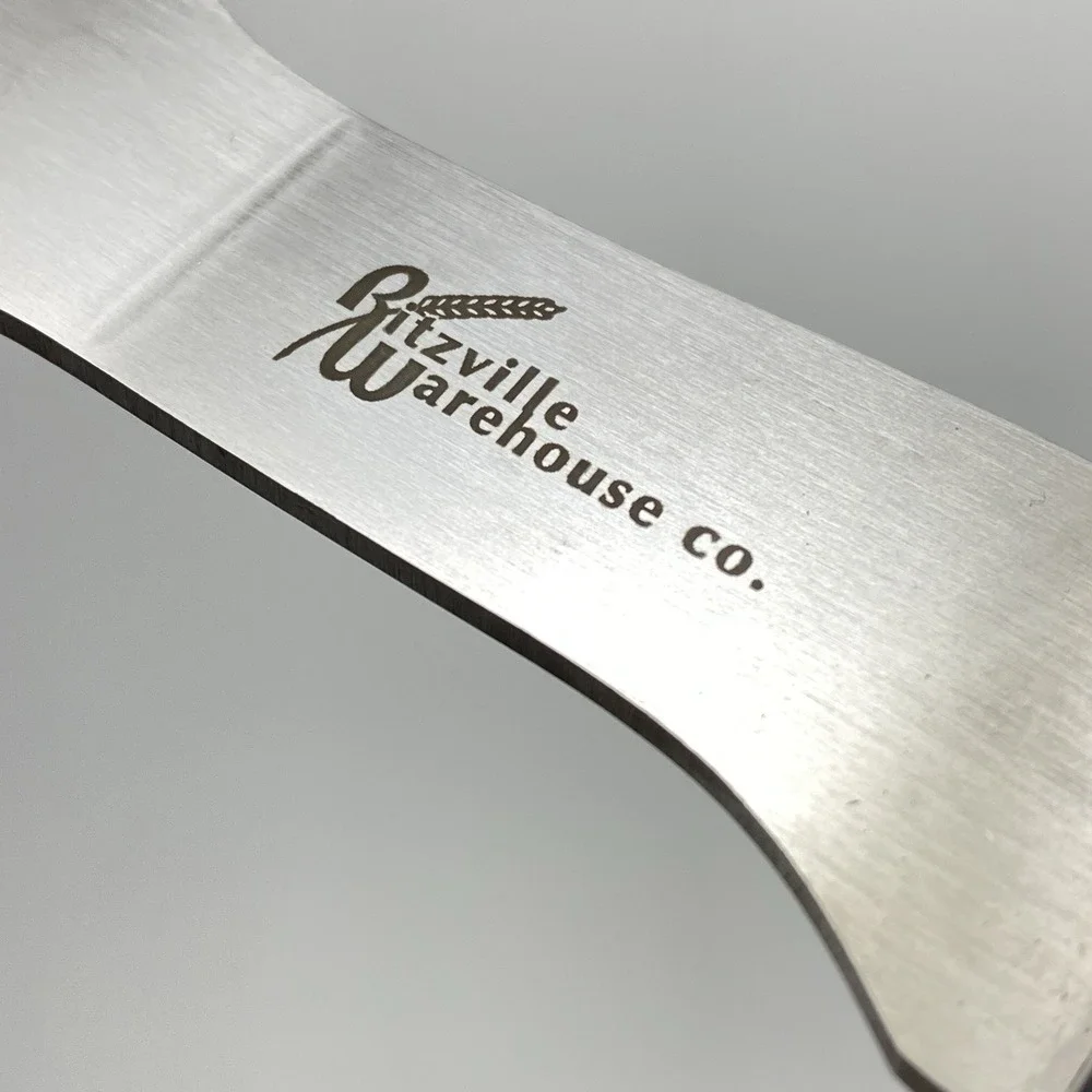Black Angus III Meat Fork Serving Utensil + Sheath Ritzville‎ Warehouse Co. LOGO